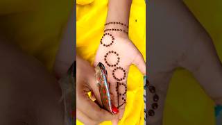 Very easy and beautiful new tricks mehndidesigns5minute mehndi design [upl. by Horatius]