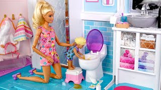 Barbie amp Ken Doll Family Toddler Get Well Routine [upl. by Ebeneser555]