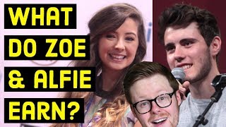 How much does Zoella make on YouTube What did Alfies Pointless Book earn [upl. by Odnalro]