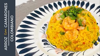 ARROZ CON CAMARONES 🍤 COLOMBIANO 🇨🇴 113 [upl. by Behre]