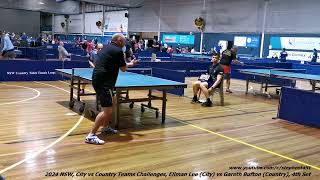 2024 NSW City vs Country Teams Challenges Ellman Lee City vs Gareth Bufton Country 4th Set [upl. by Primrosa571]