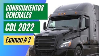 EXAMEN CDL 2022 CONOCIMIENTOS GENERALES 3Preguntas y Respuestas para la licencia CDL en espanol [upl. by Maillil]