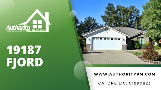 19187 Fjord LN Offered by Authority Property Management Redding CA [upl. by Linn964]