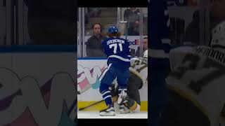 Grebenkin nails Theodore hockey leafs nhl goldenknights [upl. by Ahsienahs]