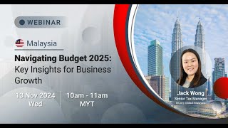 Navigating Malaysia Budget 2025 Key Insights for Business Growth  InCorp Malaysia [upl. by Anaes]