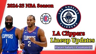 LA Clippers lineup updates NBA 202425 Season  Los Angeles Clippers Rosters 2024 [upl. by Goldston]