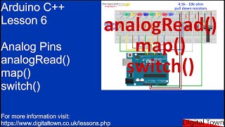 94 Arduino C  Lesson 6 Reading analog pins with analogRead [upl. by Assej]