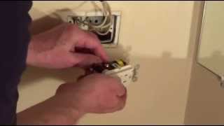 Bathroom Outlet  Replace Outlet With GFCI  Conduit [upl. by Marnie]