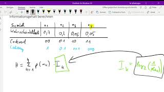 Entropie Redundanz und Informationsgehalt bestimmen [upl. by Nagaet755]