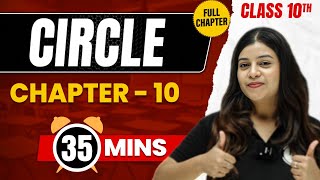 CIRCLE in 35 Mins  Complete Chapter Mind  Map  Class 10 ICSE MATHS [upl. by Anirtal523]