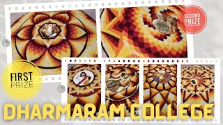 Dharmaram College Bangalore  3D Pookalam  CMI Vocation [upl. by Cogen]