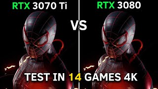 RTX 3070 Ti vs RTX 3080  Test In 14 Games at 4k [upl. by Sayce]