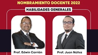 RESOLVIENDO EXAMEN DE NOMBRAMIENTO DOCENTE 2022  CONOCIMIENTOS GENERALES [upl. by Blackman]