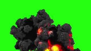 Bomb Explosion green screen footage  4K footages  GreenScreen Vfx [upl. by Ichabod]