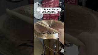 ZILDJIAN 18” I Series China Cymbal  Sound Demo tstdrumroom CymbalThursday [upl. by Nyraf362]