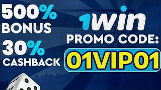 1WIN PROMO CODE quot01VIP01quot 500 BONUS  CASHBACK 1win promo code 2024 [upl. by Torbert79]