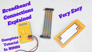 How to use Breadboard in Hindi for beginners How to do Breadboard Connections [upl. by Lusa499]