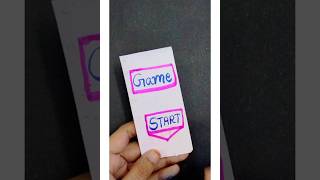 Easy paper game 😲 shorts [upl. by Oirobil383]