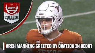 🚨 Arch Manning makes Texas Longhorns debut with TDscoring drive  ESPN College Football [upl. by Ahtelra]