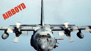 Lockheed AC130 Gunship  USAF Aerospace Power [upl. by Terti]