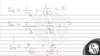 If S1S2S3 Sn are the sums of infinite geometric series whose first terms are \\123 [upl. by Manuel]