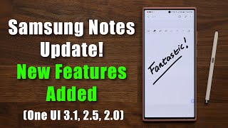 Samsung Notes Gets New UPDATE  5 New Features Added All Samsung Phones [upl. by Nuahs]