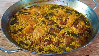 PAELLA VALENCIANA TRADICIONAL PASO A PASO TRUCOS PARA QUE SALGA PERFECTA [upl. by Aylatan]