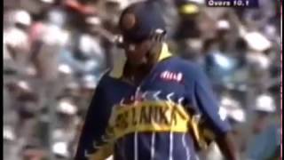 World Cup Semi Final 1996  Aravinda de Silva Batting [upl. by Meibers289]