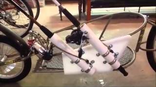 DIY bicycle trailer fishing rod holder [upl. by Marjorie171]