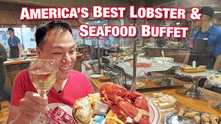 Americas Best Lobster King Crab Seafood Buffet 125 Feast at The Nordic [upl. by Nohsyt]