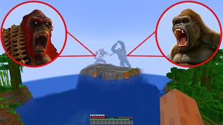 King Kong vs Skar King in Minecraft [upl. by Eannaj925]