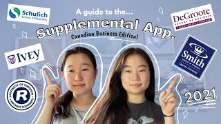 COMPREHENSIVE Supplemental Application Guide to UofT Queens McMaster etc  check timestamps [upl. by Farrow]