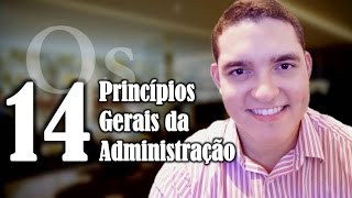 ⏳Os 14 Princípios Gerais da Administração  TGA  CANAL DO DÉ [upl. by Auqinat]