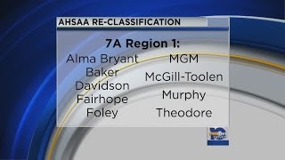 AHSAA reclassification [upl. by Aiotal]