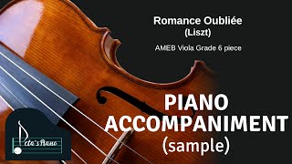 Romance Oubliée Liszt  Piano Accompaniment sample [upl. by Arretahs]