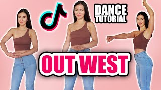 Out West TikTok Dance Tutorial  SLOW [upl. by Marna]