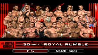 WWE SmackDown vs Raw 2006 PS2 Royal Rumble [upl. by Ardnic]