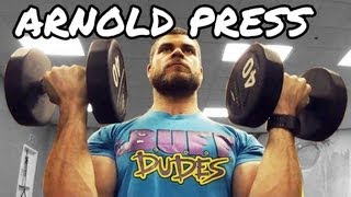 Arnold Press  Shoulder Exercise  Proper Form Tutorial [upl. by Betz]