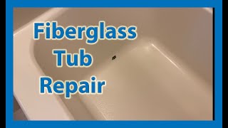 Repairing a Fiberglass tub [upl. by Xineohp]