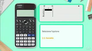 Con la calcolatrice Casio  Calcolo della media e della deviazione standard [upl. by Adnilam]