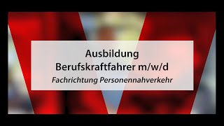 Berufskraftfahrer mwd  Ausbildung bei der VAG Freiburg [upl. by Nivej]