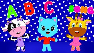 ABC Songs for kindergarten  Nursery Rhymes and kids song  Toddler learning Video with Little Meow [upl. by Knipe]