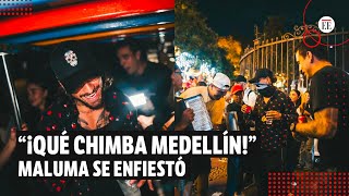 Maluma se enfiestó en Medellín y terminó cantando vallenato  El Espectador [upl. by Haram]