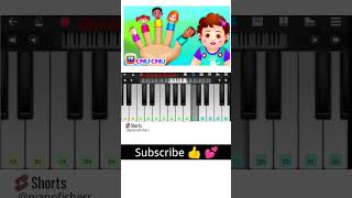 The FINGER FAMILY Song  Easy Piano Tutorial shorts [upl. by Karlis317]