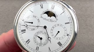 IWC Complete Calendar Moon Phase Pocket Watch IW550303 IWC Watch Review [upl. by Ecyac]