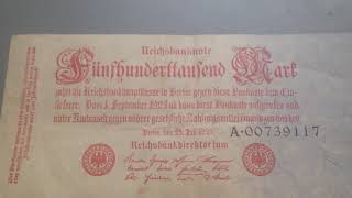 Weimar Germany hyperinflation Banknote 1923 [upl. by Ytirahs812]