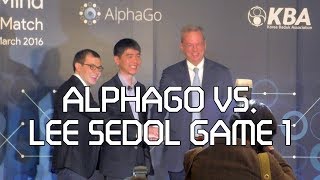 AlphaGo p vs Lee Sedol 9p Game 1 Myungwan Kim 9p comments [upl. by Iem779]