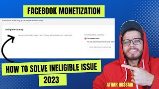 Ineligible country Facebook problem  Facebook monetization 2023 [upl. by Temirf982]