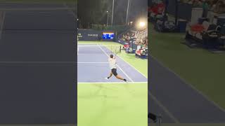 Laslo Djere ropes a forehand winner against JanLennard Struff in a tight tiebreak tennis usopen [upl. by Bannister784]