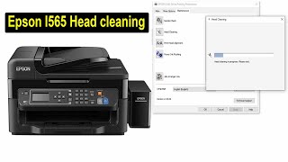 How to Epson l565 print head cleaning  head cleaning [upl. by Yssep]